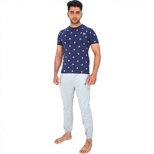 Blaze Fight Wear - Conjunto Deportivo de Invierno para Hombre, Estampado Digital, Corte Ajustado, Bordado, Camiseta de Manga Corta, Pantalones con Cordón en la Cintura - Product Image 1