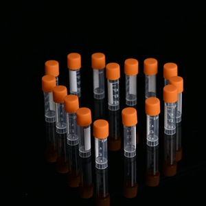 <b>Plastic</b> Cryopreservation <b>Tubes</b> 1.8 2Ml Flat Bottom Polypropylene Sample <b>Tube</b> For Lab Use - Product Image 2