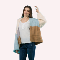 Fournisseur en gros de cardigans en tricot pour femmes, à devant ouvert, au crochet, surdimensionnés, amples, décontractés et tendance