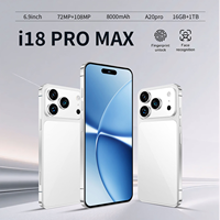 Smartphone 18 PRO MAX 5G Octa-core Écran HD 120Hz Version Anglaise Android 15 LTE 16+1 To 108MP OLED 7,3 pouces Double SIM