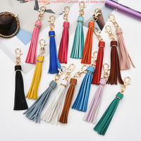 1000styles Pu cuir porte-clés gland avec casquettes en métal doré homard pivotant porte-clés glands pour sac à main sac à main téléphone clé de voiture