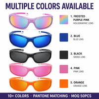 Lunettes de soleil pour bébé prêtes à être expédiées, monture flexible, lunettes de soleil pour tout-petits, vente en gros pour les détaillants