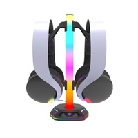 Support de console de jeu RGB avec éclairage d'ambiance pour PS5 Pro/Slim, support de casque, imprimé en 3D en ABS