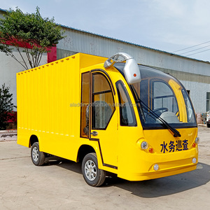 Véhicule de livraison de nourriture électrique à 4 roues 2 places chariot de tourisme camion <span class=keywords><strong>voiture</strong></span> de patrouille cargo trémie transport camionnette - Product Image 5