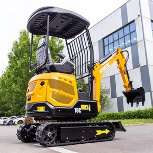 รถขุดขนาดเล็ก CE EPA รุ่น HT18C น้ำหนัก 1.8 ตัน เครื่องยนต์ไฮดรอลิกสำหรับงานเกษตร พร้อมหลังคาและบุ้งกี๋ - Product Image 3