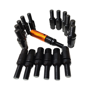 Boulons à capuchon plat coniques noirs universels M14x1.5 de haute qualité pour Benz <span class=keywords><strong>BMW</strong></span> Porsche Audi VW pièces de <span class=keywords><strong>boulon</strong></span> de voiture modifiées à l'état neuf - Product Image 5