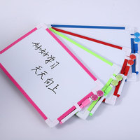 Mini tableau effaçable à sec pour enfants 20x30cm, cadre en PVC, tableau blanc magnétique avec marqueurs pour l'éducation des enfants en classe