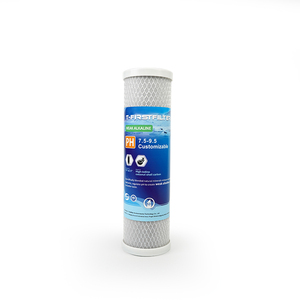 Cartouche de filtre à <span class=keywords><strong>eau</strong></span> minérale alcaline <span class=keywords><strong>pH</strong></span> 7,5-9,5 20 pouces, bloc de carbone et infusion minérale - Product Image 1