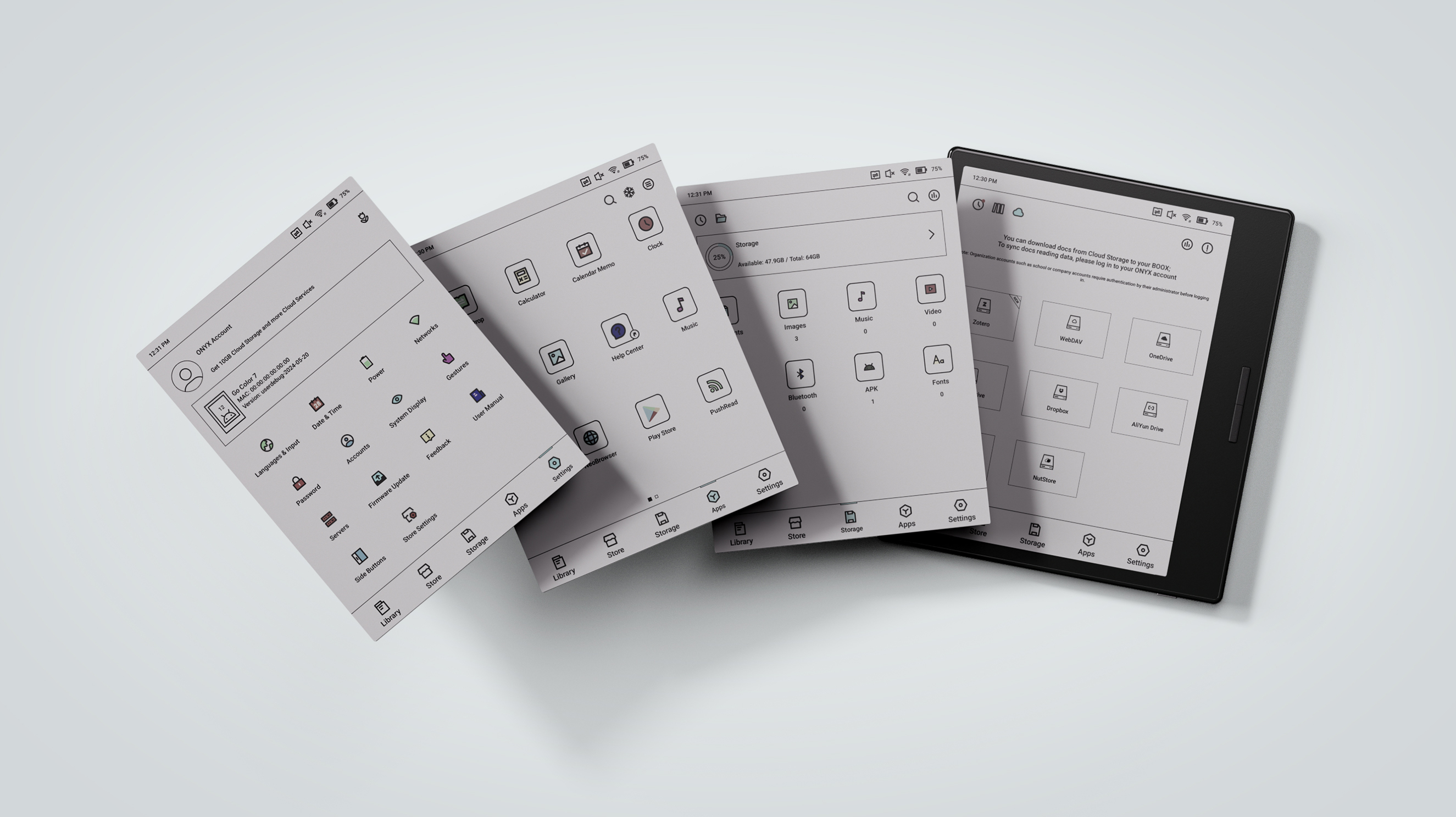 Onyx BOOX Go Color 7 Inch E-Reader - Android, E Ink Display, PDF
