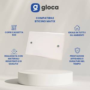 Gloca 503 Cache-prises murales en plastique, lot de 3 pour boîte universelle 503 - Product Image 2