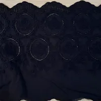 Grosir 100% katun renda bunga berongga renda kain renda untuk wanita