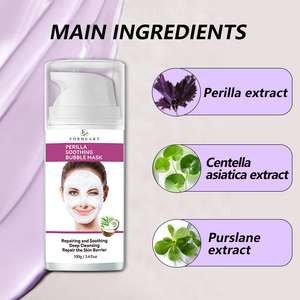 Mascarilla Facial Burbujeante con Extracto de Perilla y Agua Carbonatada, Hidratante, para Todo Tipo de Piel, Marca Privada OEM - Product Image 3