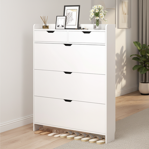 Modern Ultra Thin <strong>Shoe</strong> Cabinet <strong>Slim</strong> Entryway <strong>Shoe</strong> Storage <strong>Cupboard</strong> for Home Living Room Hotel Hallway - Product Image 4
