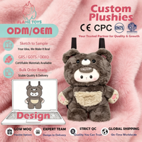 Sac à dos hybride en PVC personnalisé effet peluche, avec rembourrage en coton PP, pour collectionneurs Kidult, certifié EN71, Halloween