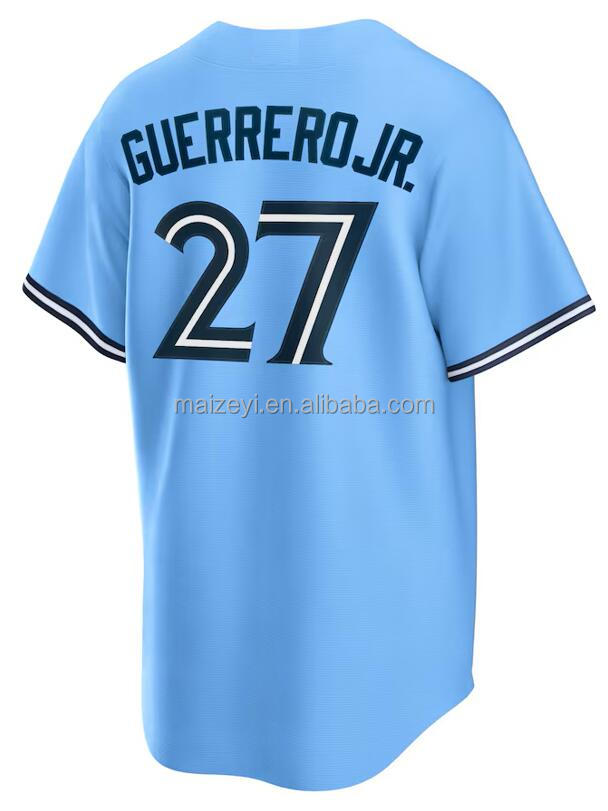 #27 Vladimir Guerrero Jr. Bleu bébé