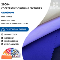 Tissu de haute qualité imperméable tissé 100% Nylon tissu 110gsm Ripstop pour l'alpinisme randonnée vêtements de plein air veste tissu