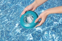 Bestway 58769 Distributeur de chlore flottant 6.5/16.5cm Désinfection automatique de l'eau Flotteur chimique Piscines Outils de piscine Accessoires