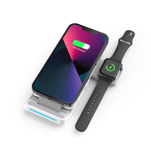 Portable Travel Type C Port 15W Charging 3 in 1 Foldable Wireless Charger Station for iPhone IWatch <strong>Earduds</strong> - Product Image 4