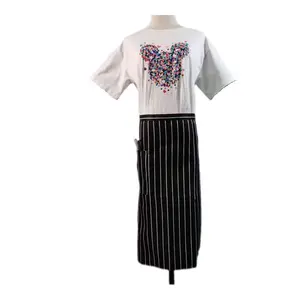 Custom Chef Bib Apron For Kitchen For Cafe Restaurant Hotel Bakery Waitstaff Half Length Waist Design For Comfort And Style