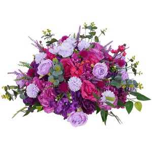 Kit Floreale Artificiale Viola Scuro e Fucsia per Matrimoni, Fiori per Archi e Pilastri <span class=keywords><strong>Romani</strong></span> per Sfondo di Benvenuto - Product Image 4