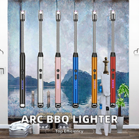 Allumeur à arc coupe-vent, rotation libre à 360 degrés, allumeur de barbecue, allumeur électrique rechargeable par USB pour bougie, cuisine