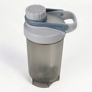 Botella Mezcladora de Proteínas Portátil con Logotipo Personalizado, Bajo MOQ, Libre de BPA, Botella de Agua de Plástico para Gimnasio, Fitness, Regalo para Gimnasio - Product Image 1