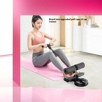 Tapis de yoga et d'exercice abdominal avec ventouse double pour sit-up et push-up, équipement pour l'exercice de la taille et de l'abdomen, réduction de la graisse