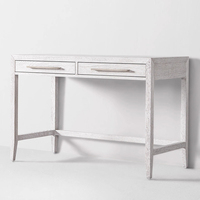 Bureau d'ordinateur en chêne rétro américain, fait main, en bois massif, style écriture ancienne française, personnalisable pour la maison et les enfants