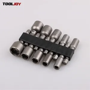 TOOLJOY fabrika kaynağı CRV çelik Hex Bit sürücü soket kol aracı 1/2 "3/8" kare sürücü onarım için somun anahtarı