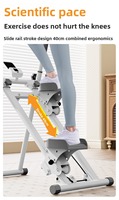 Appareil de fitness cardio pliable RS Vertical Climber pour amincissement, stepper multifonctionnel, machine de randonnée et d'escalade en intérieur pour la maison