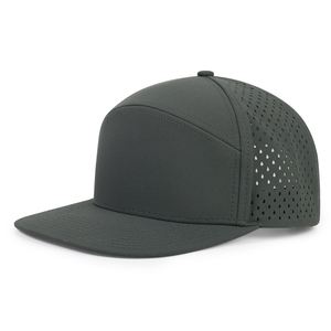 Gorra de Camionero Deportiva Unisex de Alta Calidad con Logotipo Personalizado, Protección Contra el Agua, Perforada con Láser, 7 Paneles, Visera Plana, Impermeable, Estilo Béisbol - Product Image 4