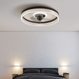 โคมไฟพัดลม LED สำหรับห้องนั่งเล่นและห้องรับประทานอาหารดีไซน์คลาสสิกและใช้งานได้จริงพร้อมตัวโคมไฟ ABS - Product Image 2