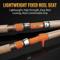 Canne à pêche haute teneur en carbone, action ultra-durcisée pour la pêche au blackfish, longueur pliée 62 cm, 230 g, légère et portable pour le voyage