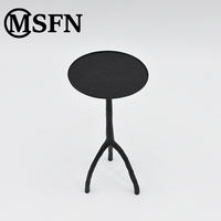 Table console d'appoint en laiton avec pieds en forme de branche, plateau texturé ondulé, style Wabi-Sabi minimaliste pour salons modernes et hôtels