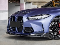 Conduits d'air avant en fibre de carbone sèche polie style SQ, adaptés à la modification des BMW M3 G80 G81 M4 G82 G83