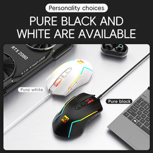 OEM Personnalisé Vente en Gros Éclairage Filaire de Haute Qualité Optique 7 Touches Programmable RVB Souris de Jeu 7200 DPI - Product Image 4