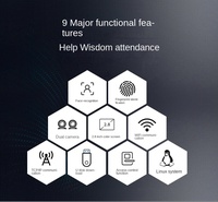 ZKT XFACE100 Máquina de Control de Asistencia con Reconocimiento Facial Dinámico y Huella Dactilar, Registro de Trabajo de Empleados, Control de Acceso Biométrico, Pantalla HD de 2.8 Pulgadas