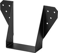 Connecteur de poutre d'escalier en acier noir réglable, tôle galvanisée zinguée, connexions de marche, fabrication de tôles
