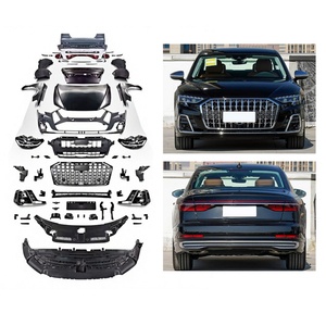 Kit de carrosserie modèle 2023 pour Audi A8 D5, avec phares LED et pare-chocs, pour modification de voiture D4 (2011-2017), état neuf. - Product Image 1