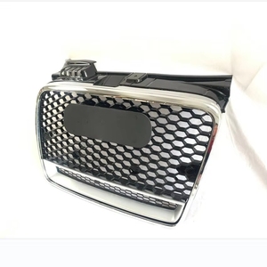 Grille avant noire en nid d'abeille avec logo Quattro pour <span class=keywords><strong>Audi</strong></span> B7 RS4 2004 2005 <span class=keywords><strong>2006</strong></span> 2007 (modèles normaux uniquement) - Product Image 6