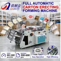 Machine à boîtes tridimensionnelle entièrement automatique, 60 à 160 pièces minimum, pour l'emballage de pâtisseries en boîtes destinées aux magasins de franchise de café