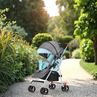 Poussette Bébé Pliable de Voyage Portable Légère Allemande, Poussette 3-en-1