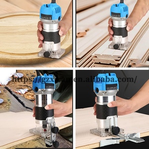 Fraiseuse manuelle <span class=keywords><strong>800W</strong></span> pour le travail du bois, défonceuse électrique avec tige de 1/4 pouce, fraise à bois pour machine à découper le bois - Product Image 6