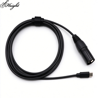 Kabel Audio Tipe C ke XLR Male dengan DAC Terintegrasi 2M Aksesoris Instrumen Musik Berbahan Aluminium Alloy Pabrik
