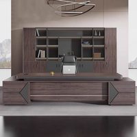 Ensemble de chaise de bureau Boss, style simple et moderne, luxe léger, haut de gamme, personnalisable, usage commercial, bureau de direction, bureau simple