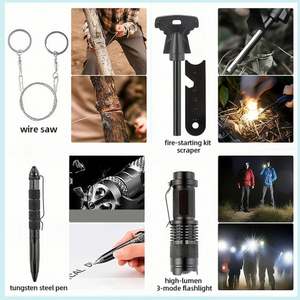 Kit de survie tactique OEM Baiyuheng à bas prix, kit de survie en île, équipement de survie EDC - Product Image 4