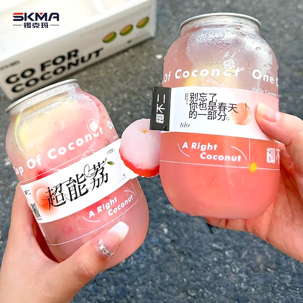 2024 New Popular Milk Tea Shop Clear Cans For Bubble Tea Coffee Plastic Bottles 200ml 250ml 330ml 500ml 650ml Pet Cans