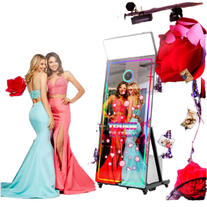 Photomaton Miroir Magique avec Imprimante, Contrôle Tactile, Impression <span class=keywords><strong>en</strong></span> Libre-Service, Direct Usine, avec Flight Case - Product Image 1