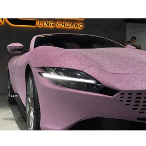Film adhésif pour voiture en vinyle brillant rose diamant scintillant pour la couverture automobile - Product Image 3