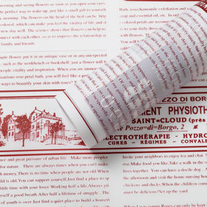 Papel de regalo de flores grueso impermeable periódico inglés de estilo europeo Vintage ramo de arte Floral Flor de papel de regalo - Product Image 6